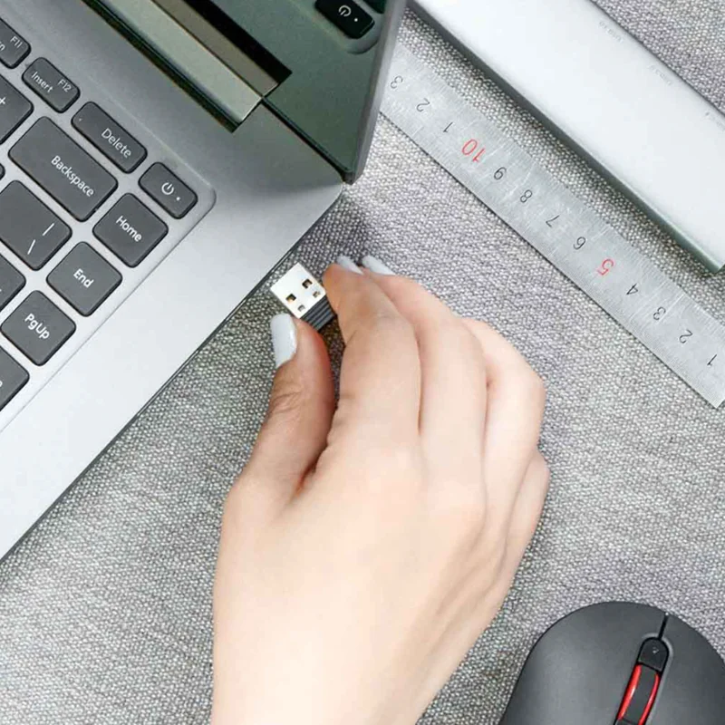 Miiiw Wireless Mute Mouse 800/1200/1600DPI Multi-velocità DPI pulsante muto ricevitore Wireless 2.4GHz Mouse silenzioso MWMM01