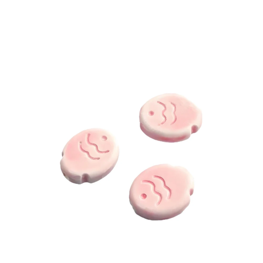 10Pcs Cute Biscuit Fish Beads Charms Ceramic Spacer Loose Beads For Jewelry Making DIY Bracelet Accessories - view 6