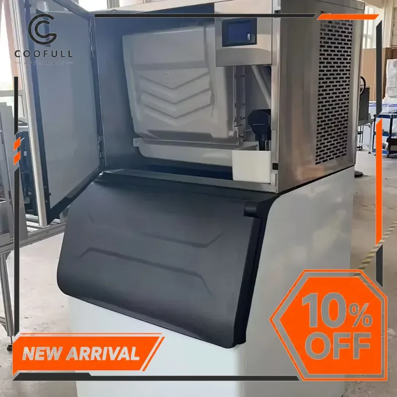 320kg Day Commercial Ice Maker Machine Split Type High Production Ice Cube Maker for Business Bar Restaurant Hotel Shop Use