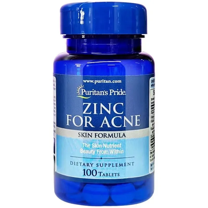 Free shipping ZINC FOR ACNE the skin nutrient beauty from within 100 tablets