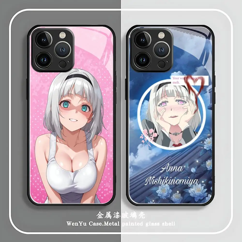 Чехол для телефона Shimoneta to Iu Gain ga Sonzai Shinai Taikutsu na Sekai для iPhone 16, 15, 14, 13, 12, 11 Plus Mini Pro Max, стекло, магнитное