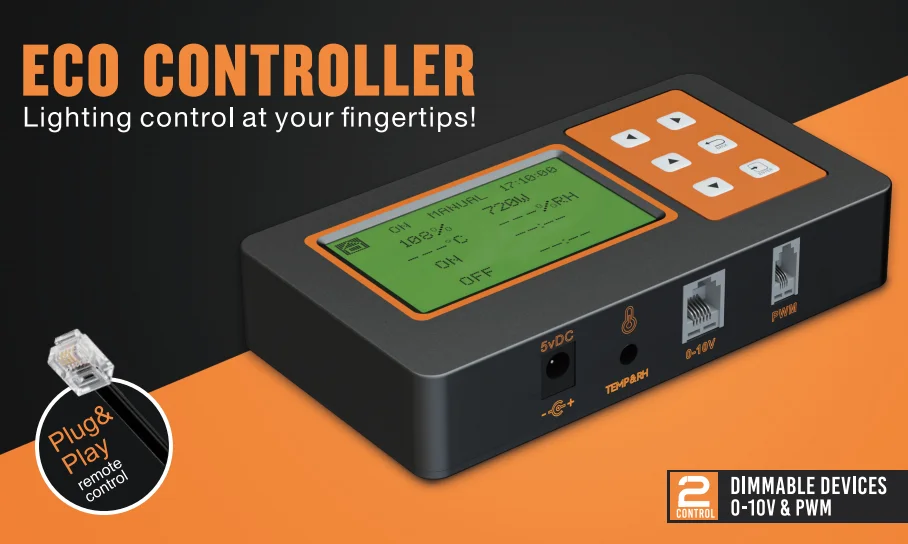 PWM-ECO Light Controller Smart Led Grow Light Controller for 30pcs Light Fixtures Single Output