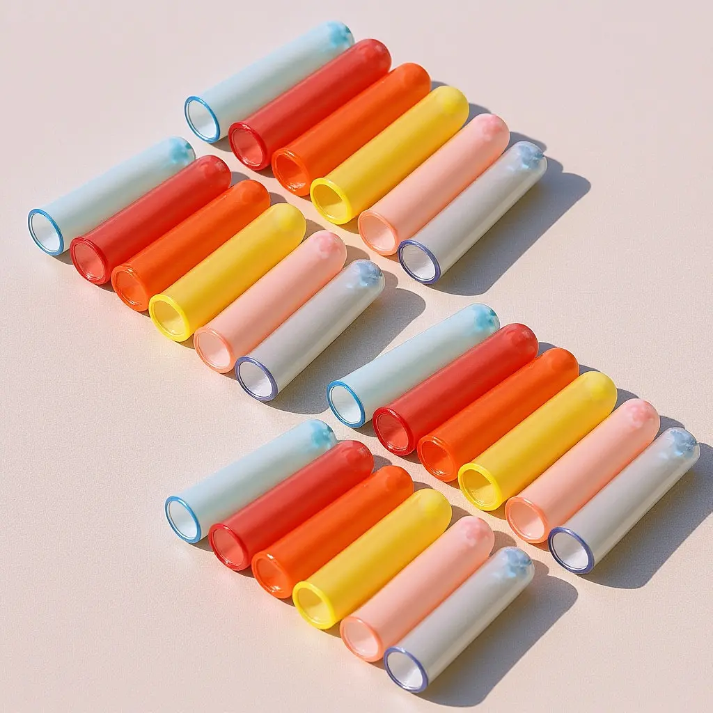 

50 Pcs Cute School Items Colour Pencil Colorful Transparent Cap Cover Caps for Pencils
