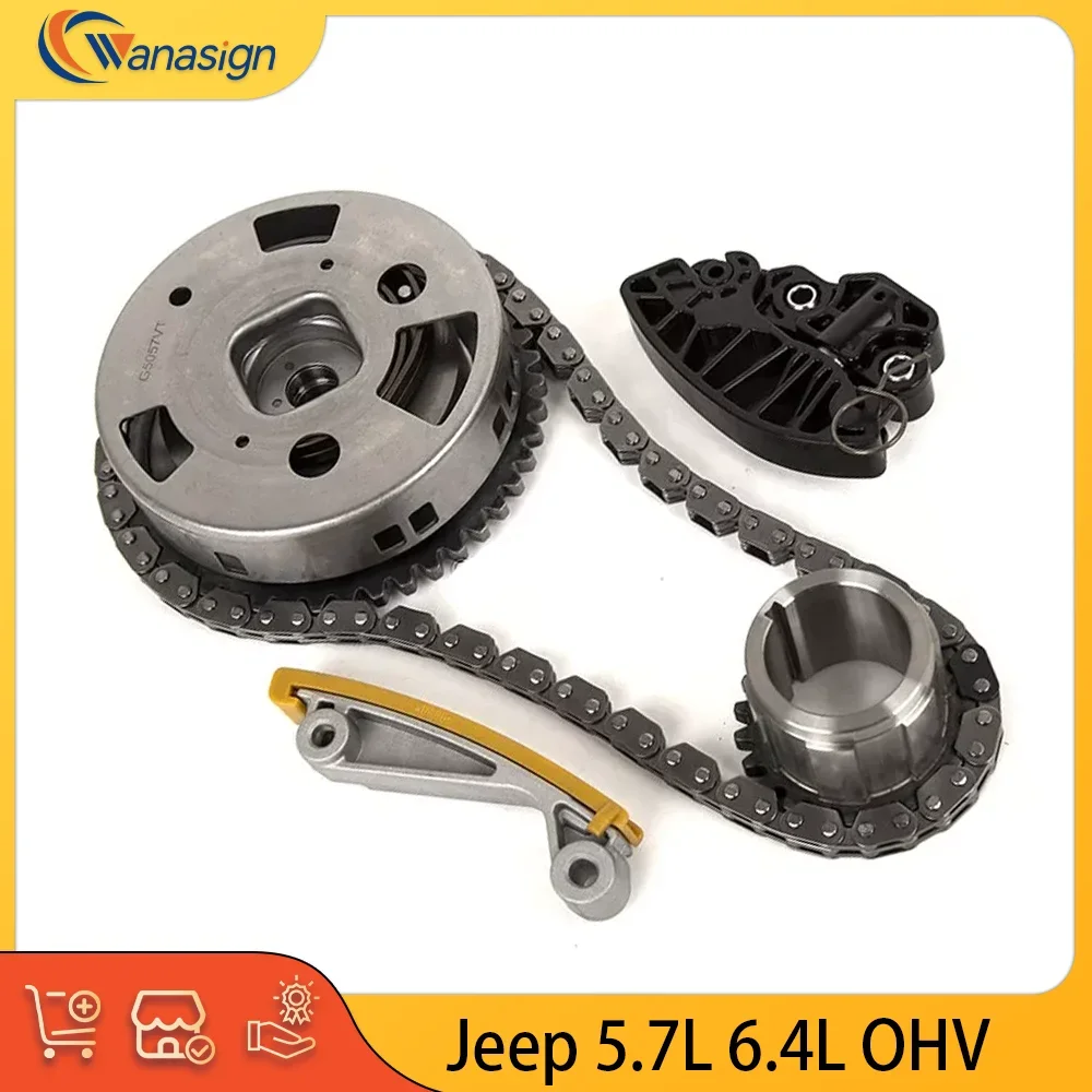 

AUTO ENGINE PARTS Timing Chain Kit VVT Gear Fit For JEEP CHRYSLER DODGE RAM 5.7L 6.4L V8 GAS FLEX OHV 2009-2015 5.7 6.4 L T