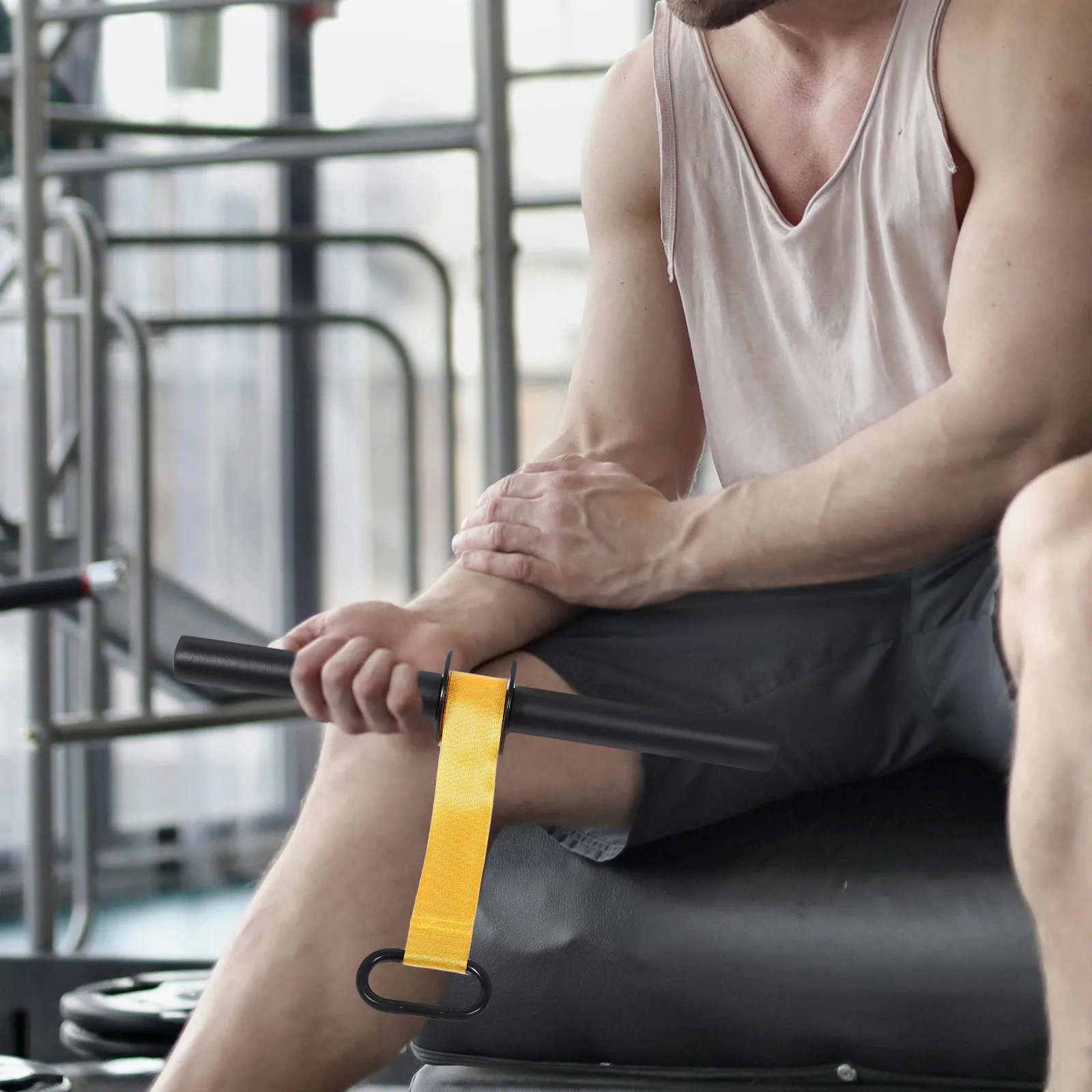 

Forearm Training Device with Anti-Slip Handle for Home Fitness Strength Workout Equipment Indoor Arm Exerciser Wrist Roller