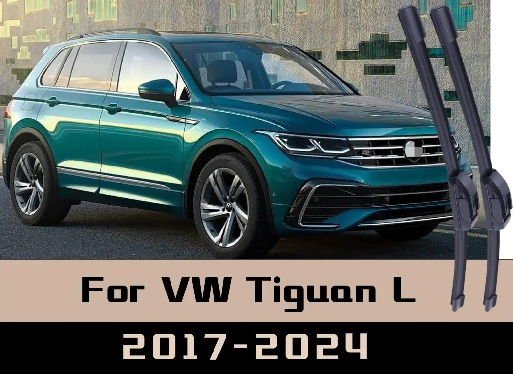 

2 шт. для VW Tiguan L 2017-2024, щетки переднего стеклоочистителя, щетки для лобового стекла, оконные щетки