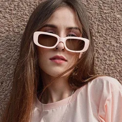 European American Style Sunglasses for Woman Small Frame Rectangle Shape Sun Glass for Women Factory Low Price Sunglasses Women