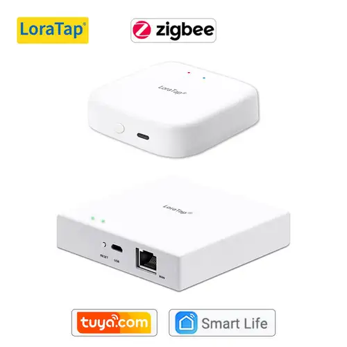 LoraTap Tuya multimodo WiFi ZigBee 3,0 Bluetooth Mesh Gateway Hub Bridge inalámbrico y con cable aplicación remota Smart Life Control