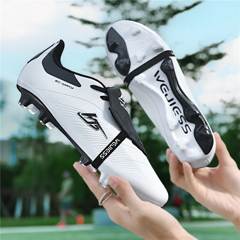 W20 High Quality Mens Soccer Shoes Non-Slip Turf Soccer Cleats for Kids TF/FG Training Football Boots Chuteira Campo size35-45