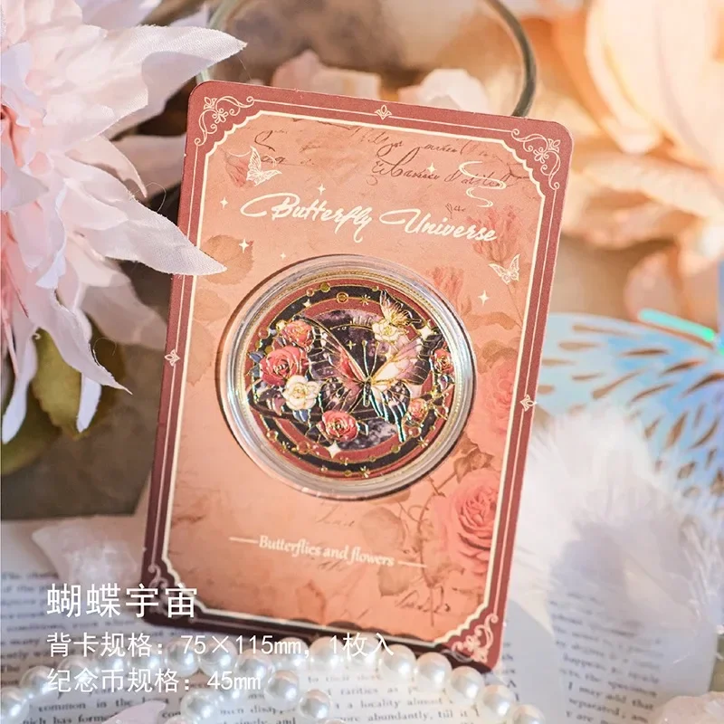 Памятная монета «Бабочка» для косплея, ценная памятная медаль, ремесленный сувенир из сплава, подарок на подарок