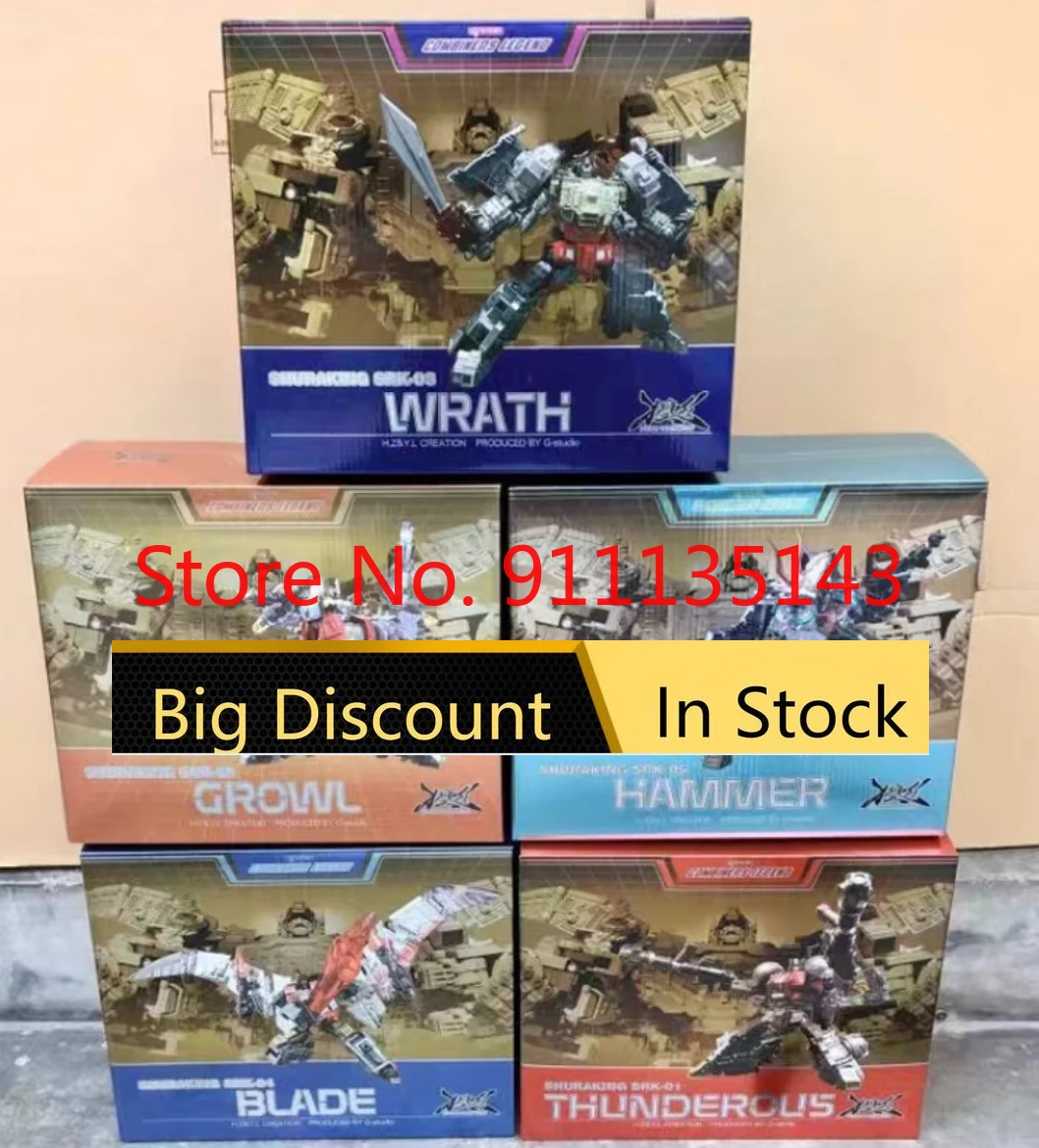 G-Creation Shuraking Dinoking 5IN1 Srk-01 Srk-02 Srk-03 Srk-04 Srk-05 5pcs A Set In Stock