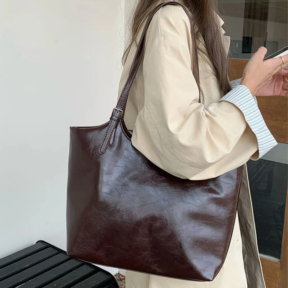 

Женская большая вместительная сумка из мягкой искусственной кожи, удобная многофункциональная сумка для работы, школы, покупок, путешествий, предметов первой необходимости
