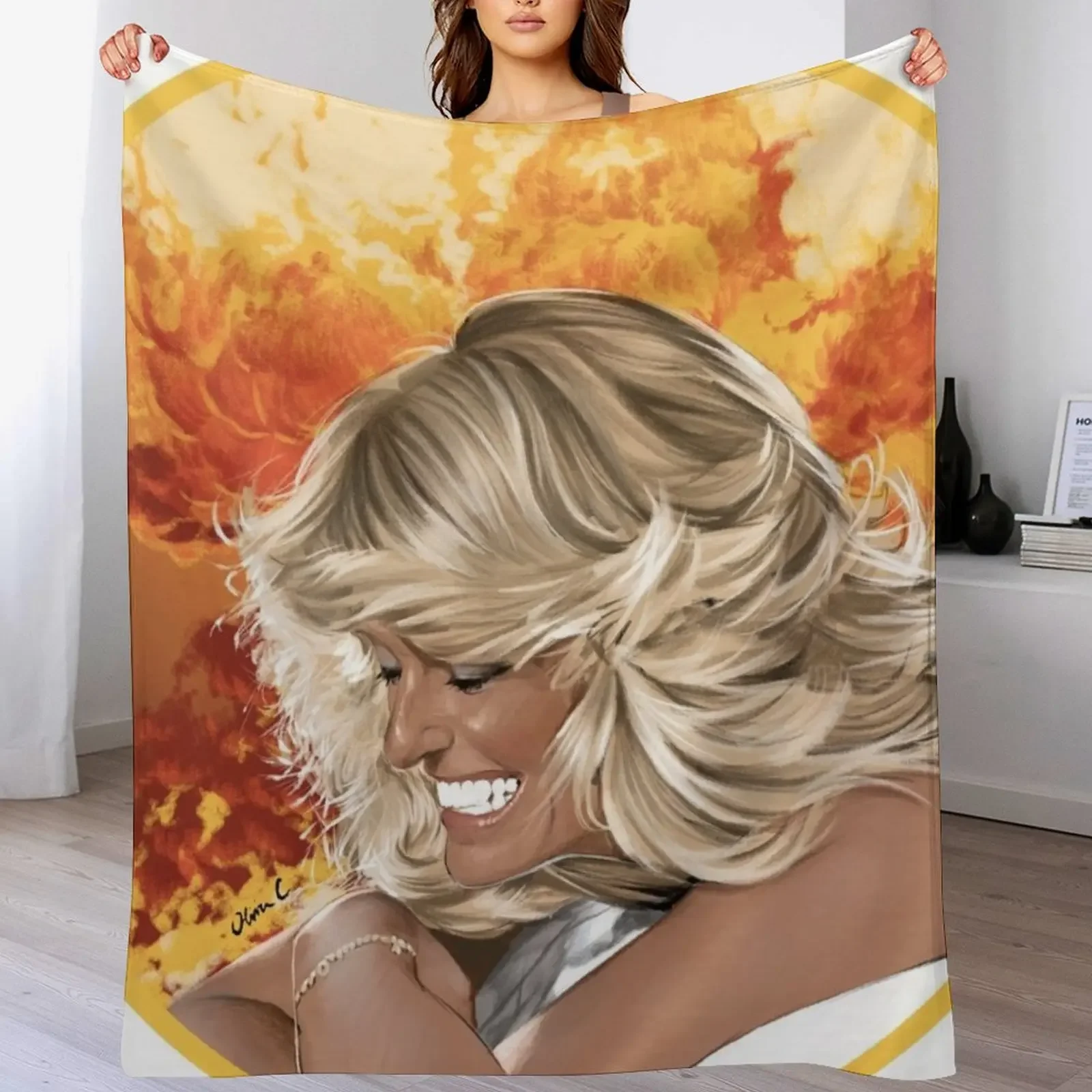 Jill Throw Blanket Elegant Warm Throw Blanket for Hotel Home