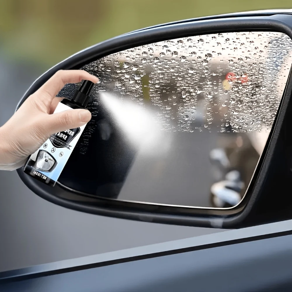 Waterproof Spray for Car Windows, Rain-Resistant Coating, Liquid Film for Sun Protection on Windshields, Polishing Solution That
