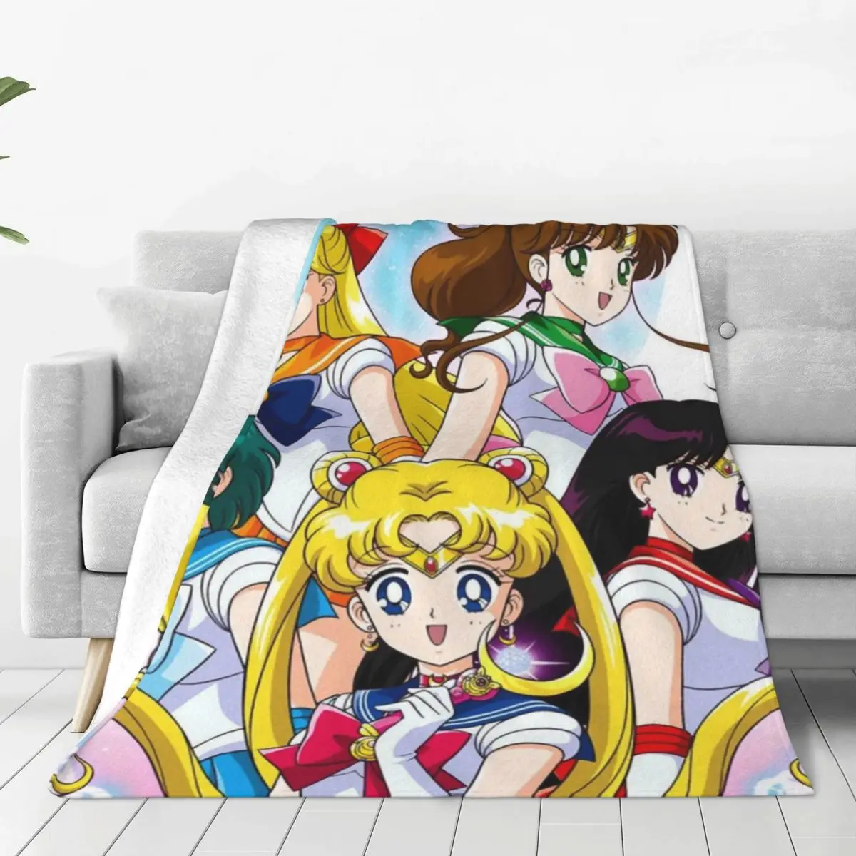 Sailor-Moon blankets Warm Flange blankets Soft and comfortable blanket picnic blanket birthday gift