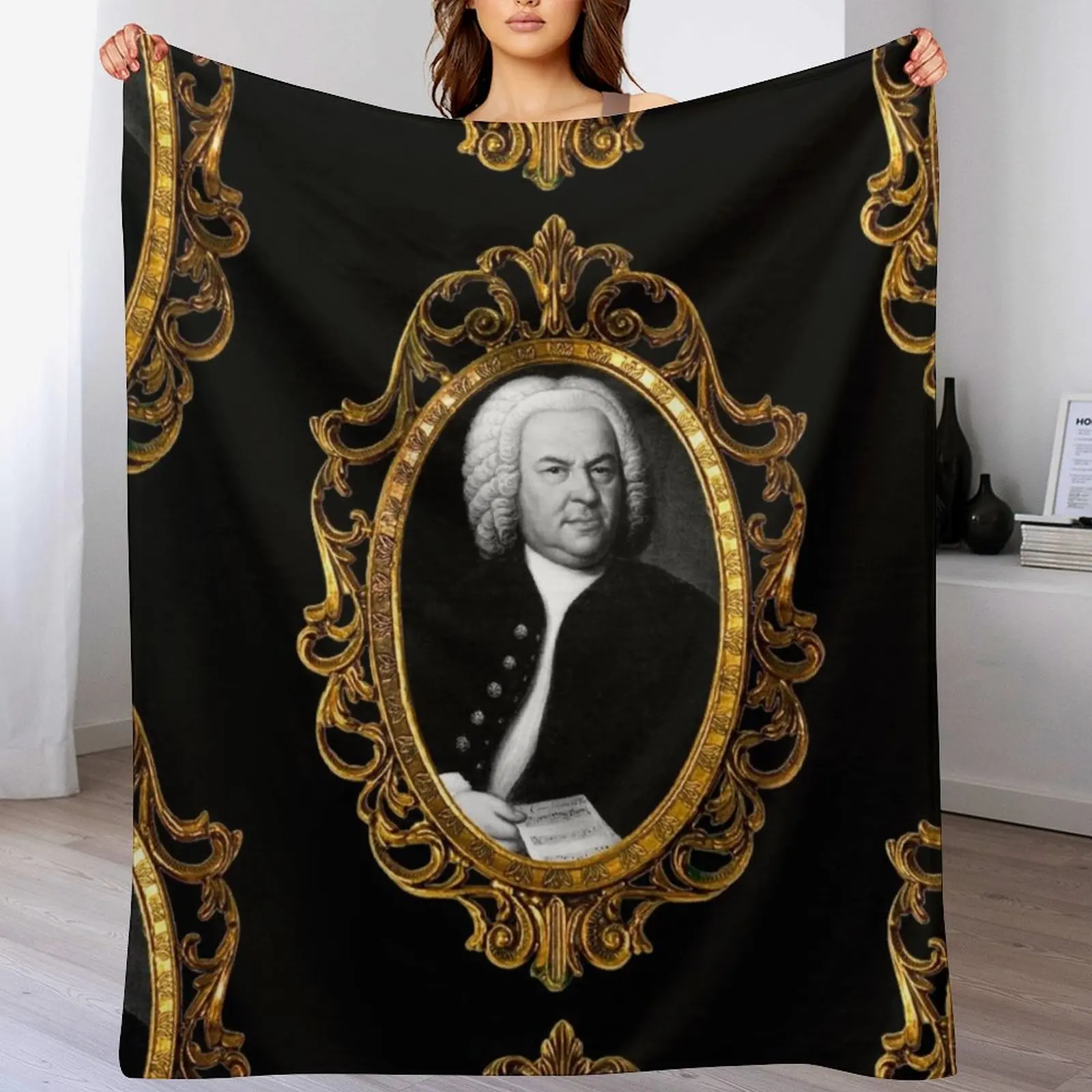 

Johann Sebastian Bach Throw Blanket blankets ands Loose Summer For Baby Blankets