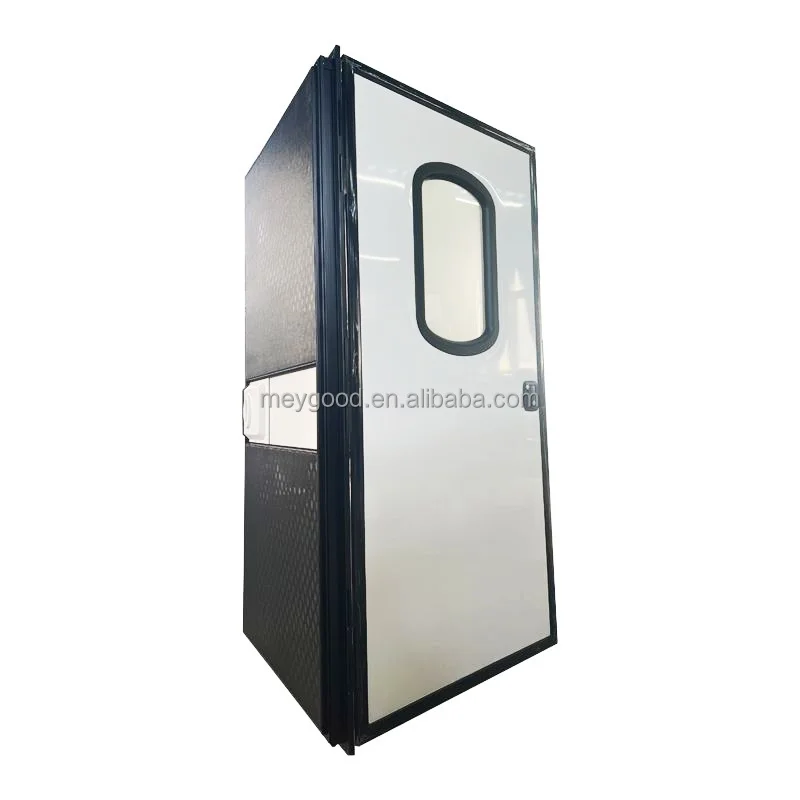 American Style Right Angle RV Door Aluminum Alloy Profile Single-swing Entry Doors For Motorhome Truck Trailer view 4