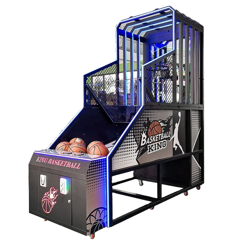 Riteng Coin Operated Arcade 1/2 Player Luxury Indoor Shooting Amusement crazy dunkers arcade Street Basketball Games Machine