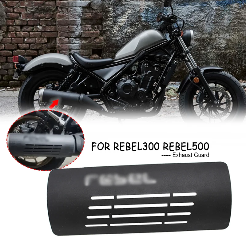 For HONDA Rebel CMX 250 300 500 Rebel300 Rebel500 Motorcycle Exhaust Pipe Protector Heat Shield Cover Anti-scalding Cover Parts 