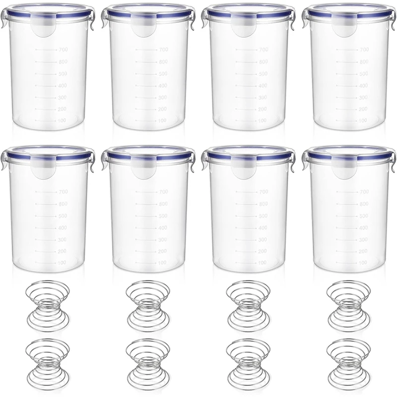 

NEW_8шт пластиковые контейнеры для хранения красок с шариком для смешивания