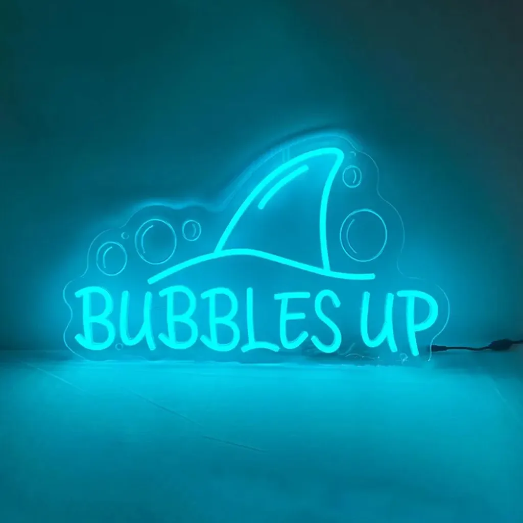 Bubbles Up Neon Sign, Tropical Bar Led Neon Light Sign, Memorial Neon Sign, Jimmy Buffett Quote Sign, Condo Store Wall Decor