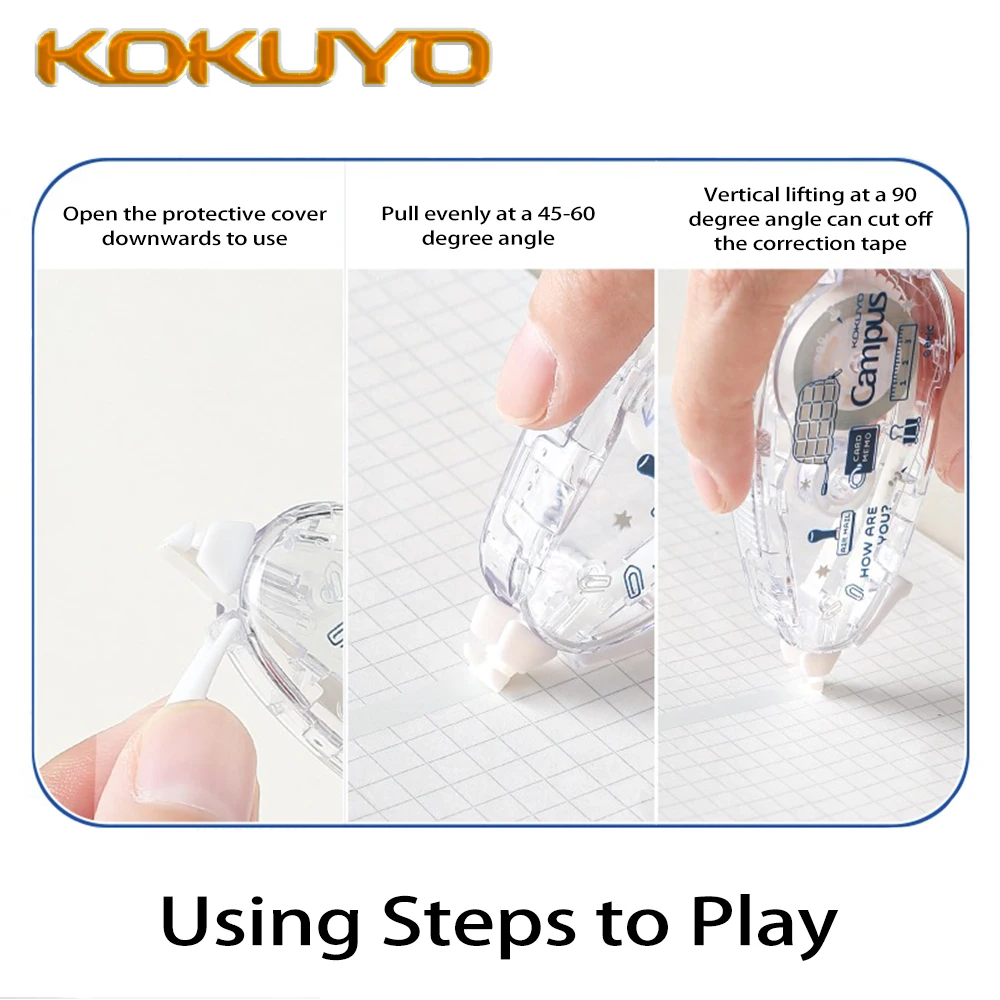 New Japan KOKUYO Original Paper Color Correction Tape Good-looking 5mm*8m School Supplies Kawaii Stationery Back To School