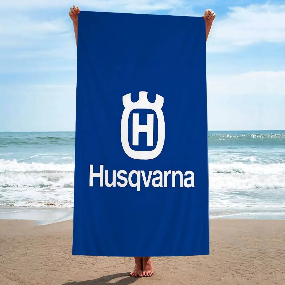 H-Husqvarnas Logo Big Microfiber Beach Towels Quick Dry Towel Sand Beach Towels Pool Towel for Travel Swim Pool Yoga view 3