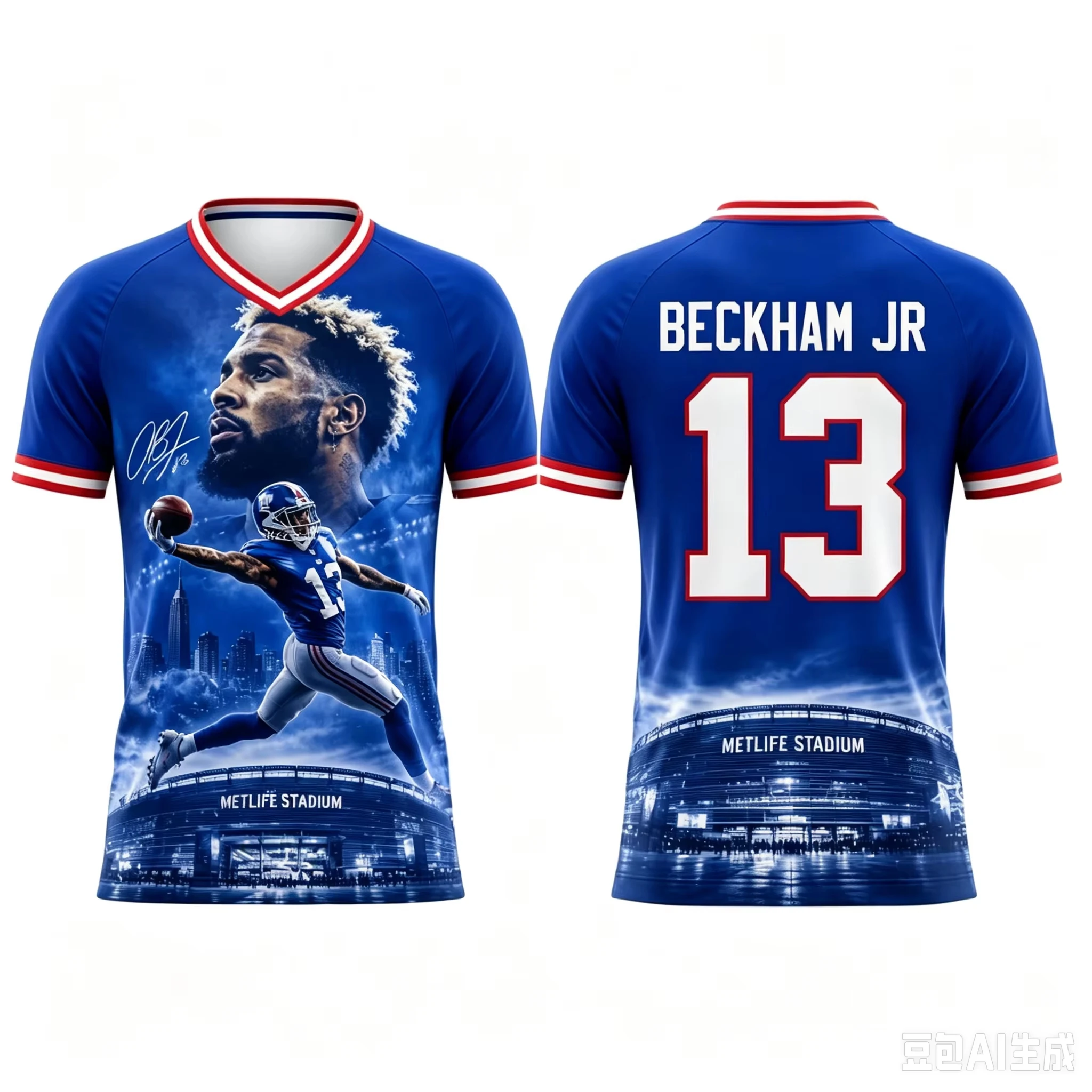 Odell Beckham Jr. commemorativ - Women'S Fashion Rugby Shirt 评论和价格