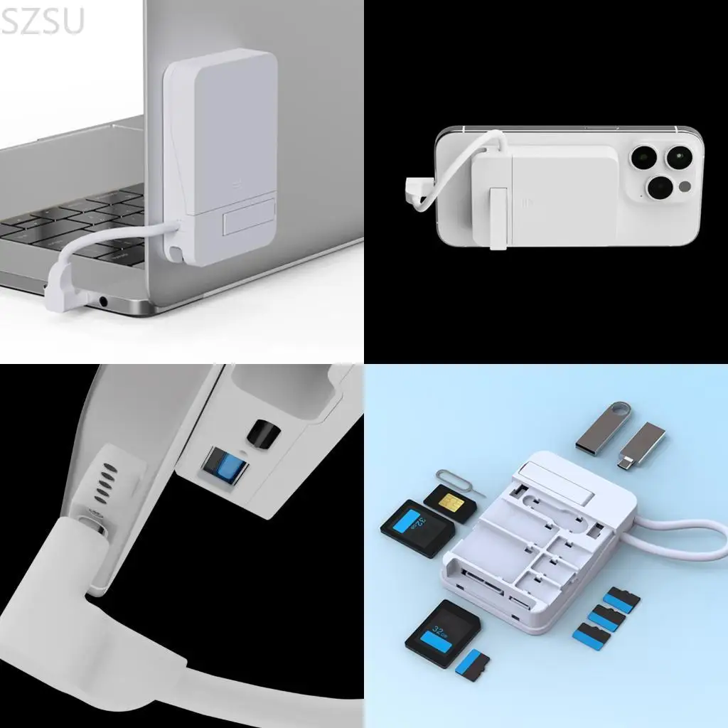 

SZSU USB Type C Card Reader for TF Cards Styled Storage Case