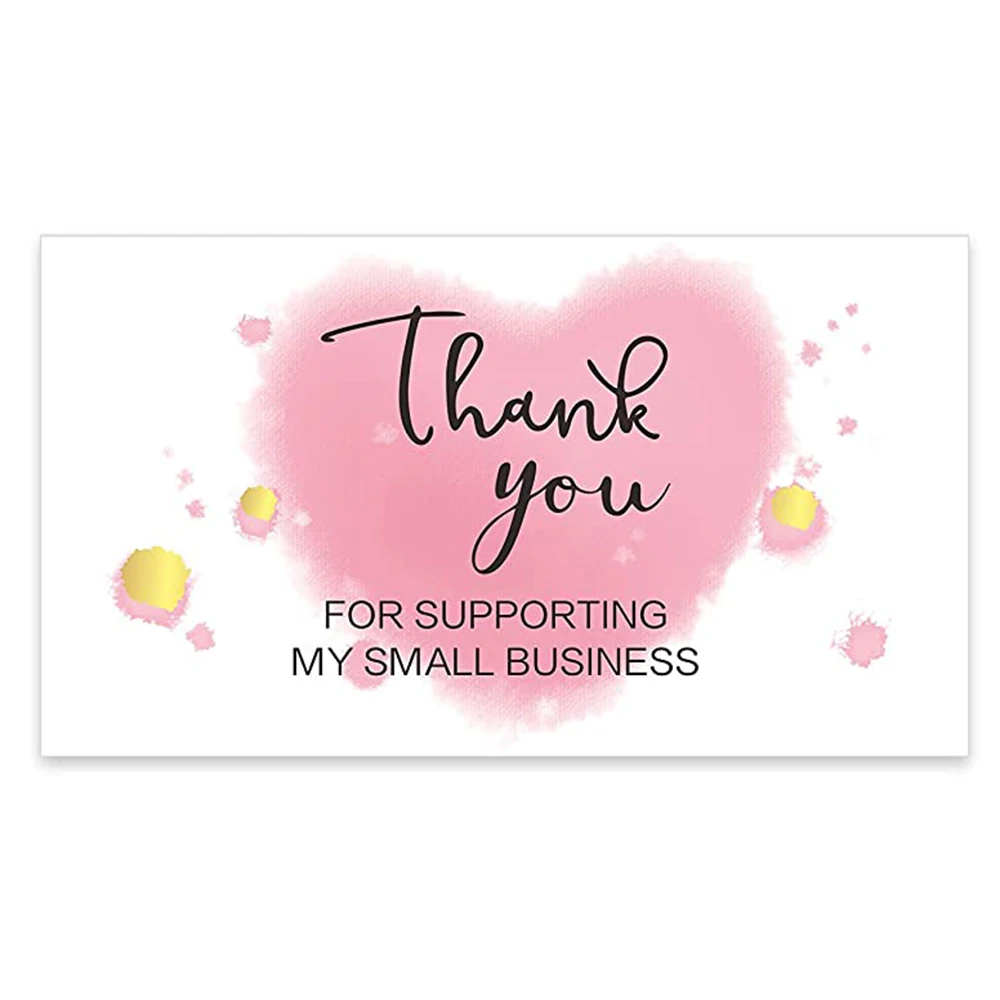 10-30pcs Thank You For Your Order Cards to Support Small Business Customer Shopping for Online or Retail Stores, Handmade Goods