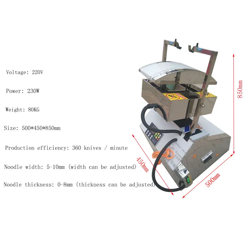 Commercial Electric Double Blade Xiaomian Machine Noodle Machine Vegetable Noodle Machine Adjustable Width