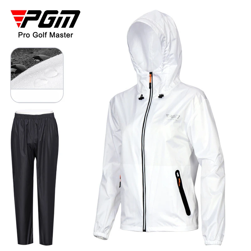 PGM Golf Raincoats for Men and Women Outdoor Windproof and Waterproof Raincoats Golf Raincoat Practicing Set YF690/YF688