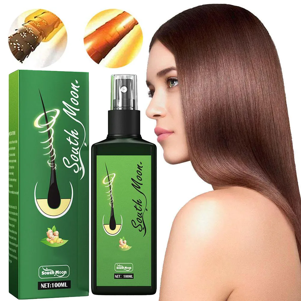 Spray de jengibre para el cuidado del cabello, producto Natural para el cuidado del cabello, suero para nutrir el cabello dañado, productos de belleza para la salud, 100ml
