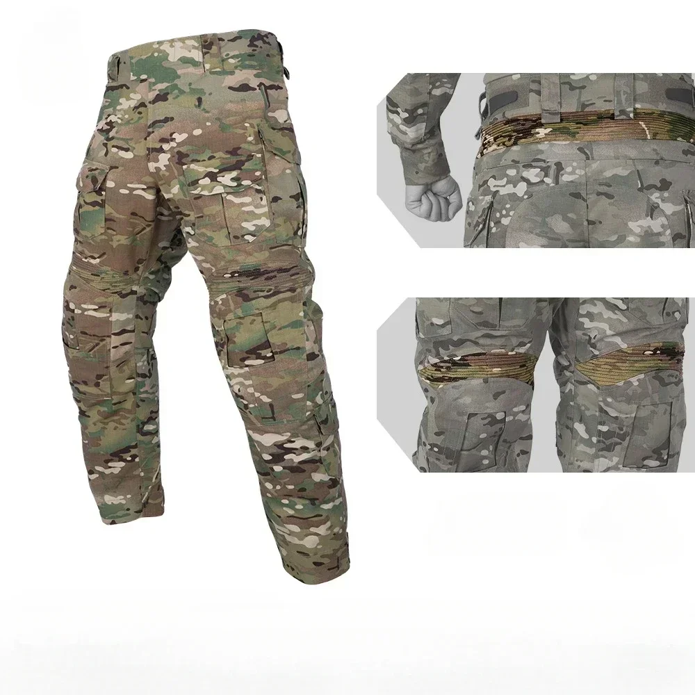 G3 Camouflage Pants Frog Suit Outdoor Pleated Tactical Pants Camouflage Suit Wear-resistant Breathable Set CP Camouflage