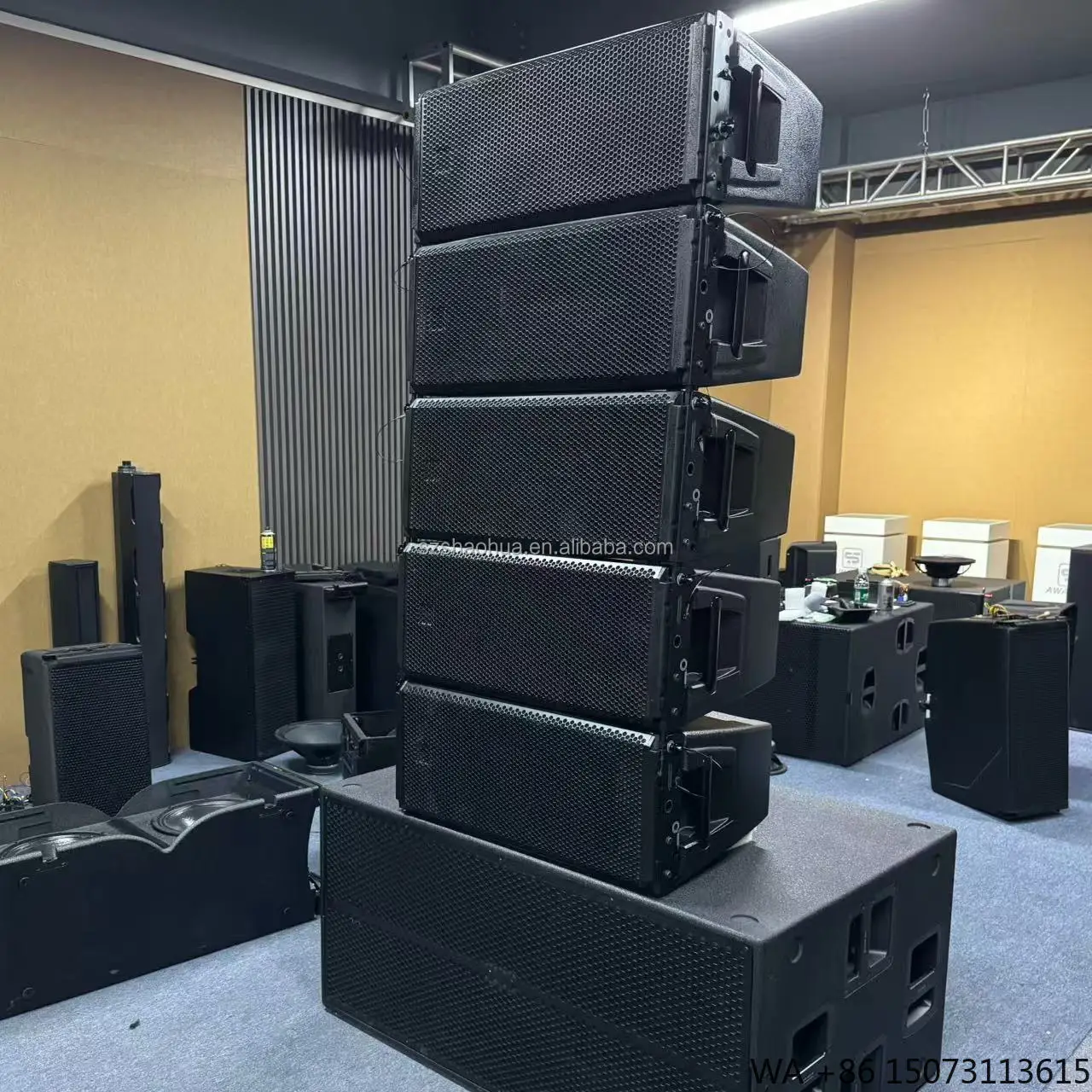 2025 Hot Selling Dual 10 Inch Line Array Speakers Professional Plastic Box PA System Speaker