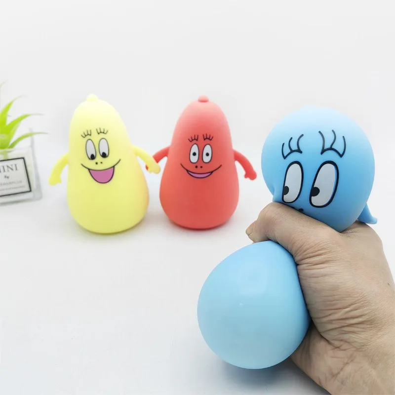 Cartoon Barbapapa Stress Relief Expression To Vent Pinch Toys Toys Barbapapa Home Decoration Girls and Children Birthday Gifts