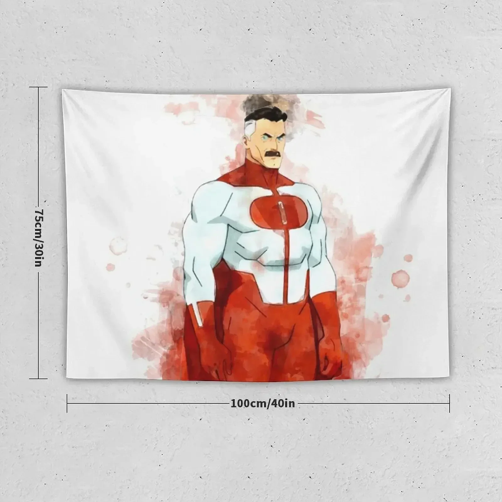 Invincible - Omni-Man *watercolor* Tapestry Room Decor Aesthetic Bedroom Decor Tapestry