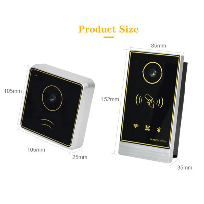 قارئ بطاقات التحكم في الوصول اللاسلكي NFC عالي الجودة Wiegand 26/34 TCP/IP QR Code #4