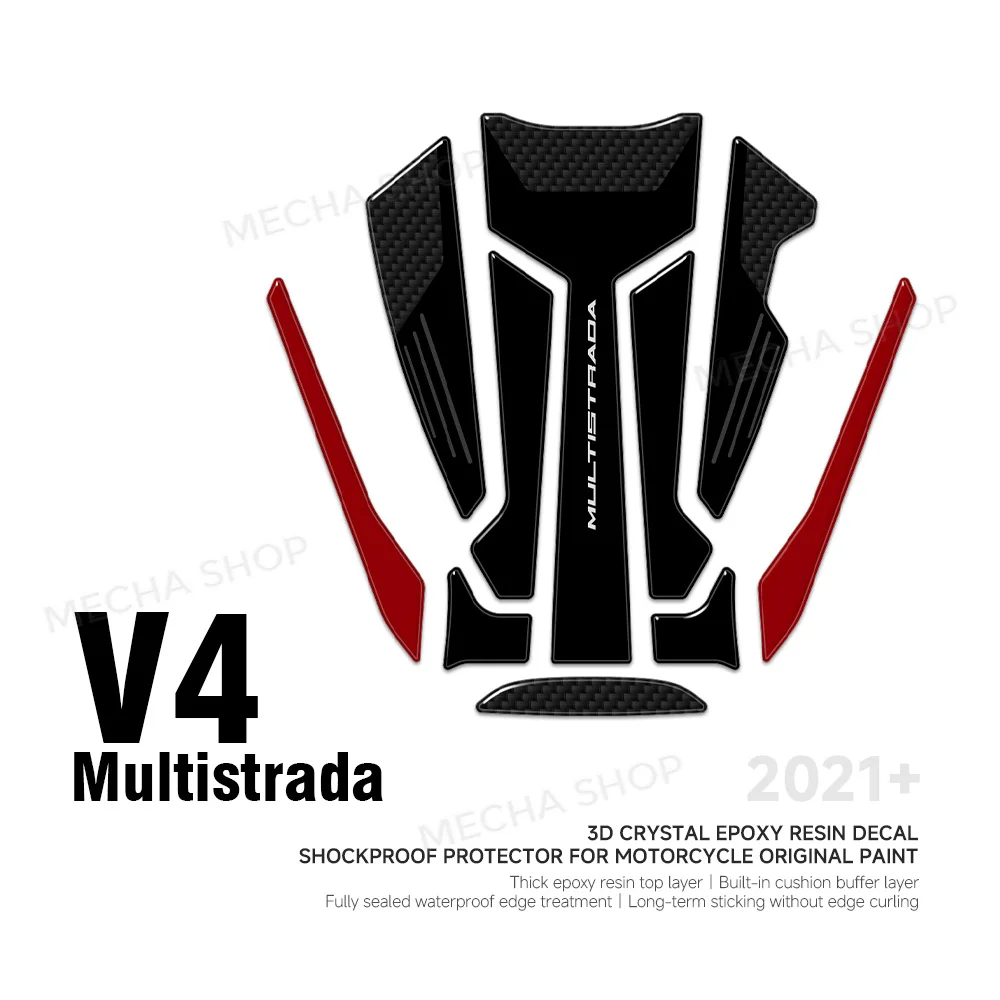 For Multistrada V4 2021-2026 Sticker Kit for Glove Compartment