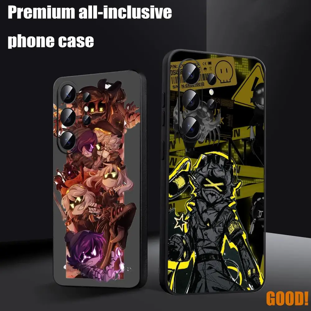 Murder Drones Phone Case For Samsung Galaxy S26 S25 S24 S23 S22 S21 S20 Plus Ultra Note20 Soft Black