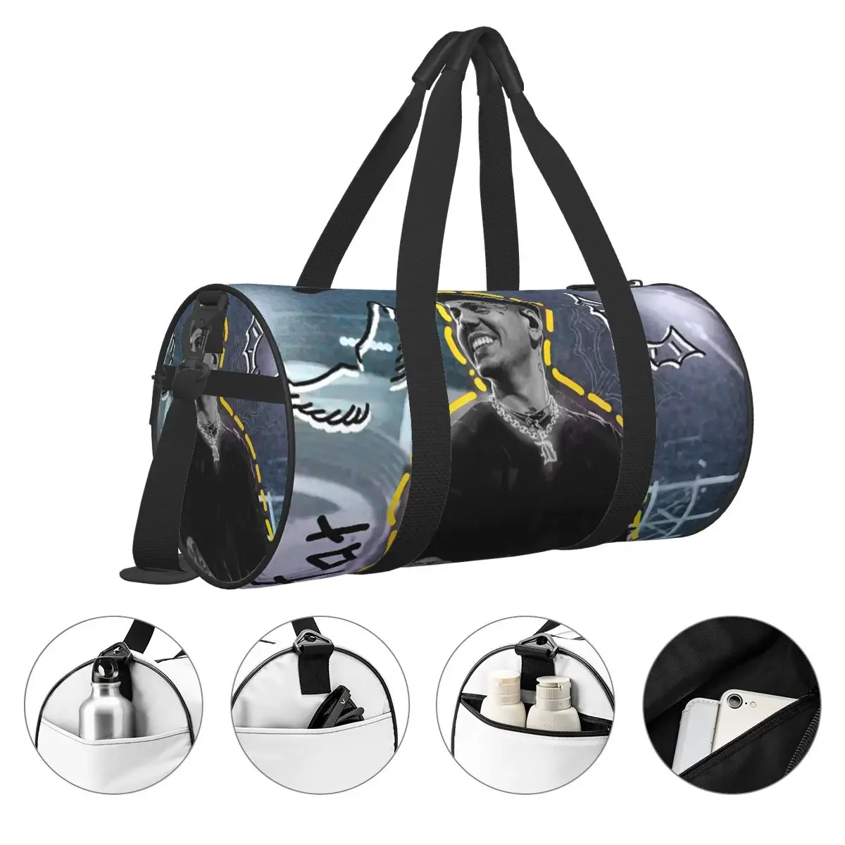 Duki Singer Rapper Accessories Large Duffle Gym Bag Waterproof Duffle Travel Bags Handbags Fitness bag