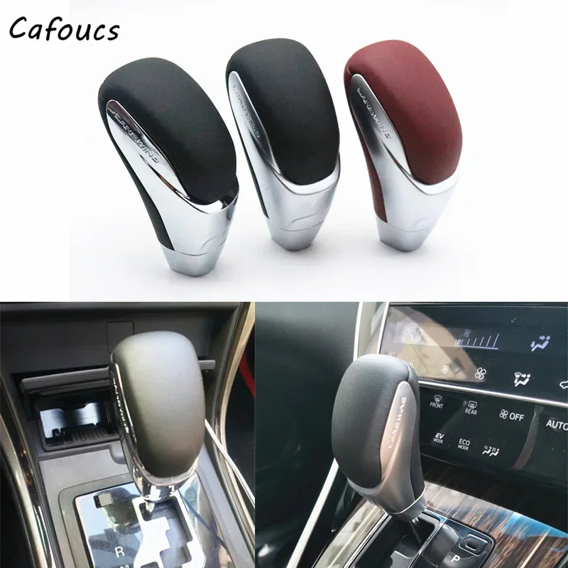 For Toyota Highlander Camry Tundra Previa Alphard Corolla RAV4 Vios Auto Stick Gear Shift Knob Lever Shifter Head Leather