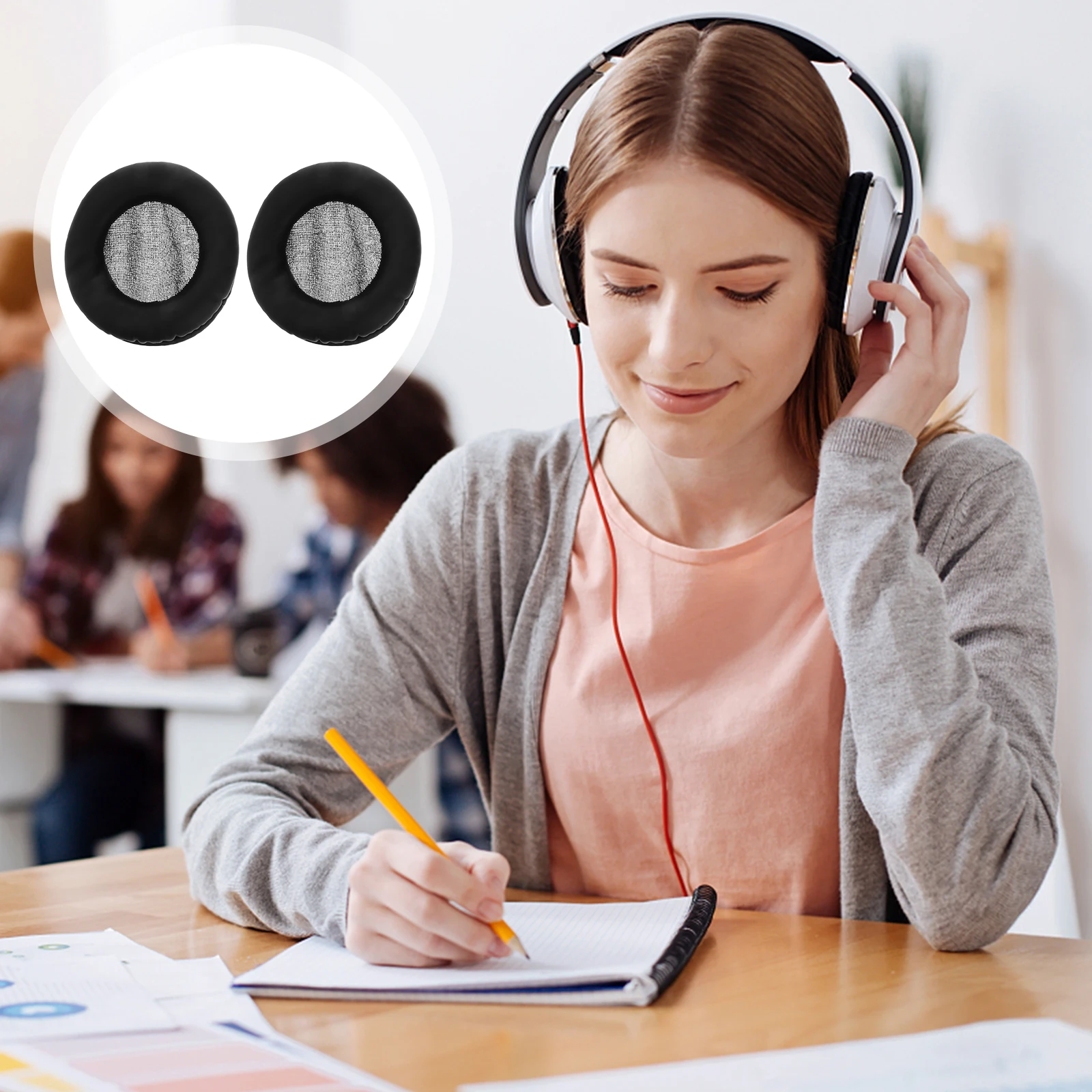 

Replacement Ear Pads Cushion Compatible For Panasonic RP-DH1200 & -2000 -1500 & 205 HD225 & MDR-V700DJ V700 H