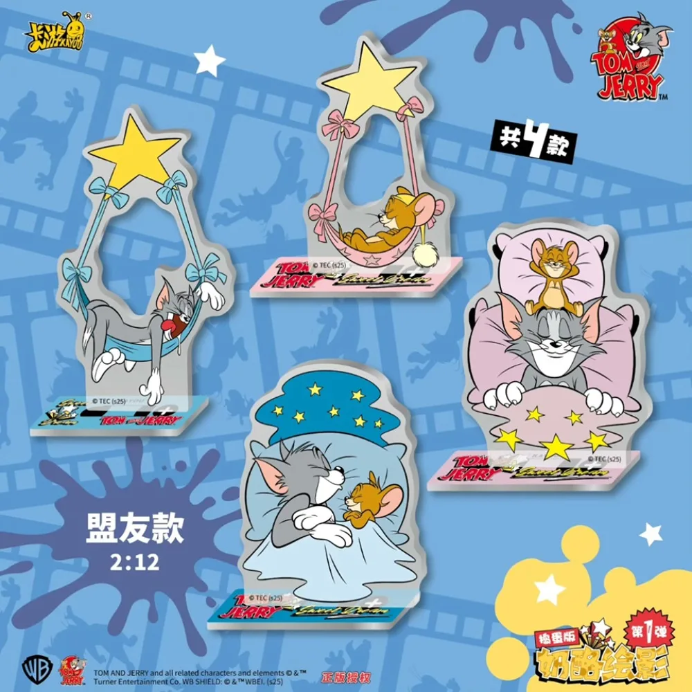 KAYOU 本物のアニメーショントムとジェリー周辺アクリルスタンドフィギュア漫画 Q バージョンキャラクターモデルおもちゃ誕生日プレゼント