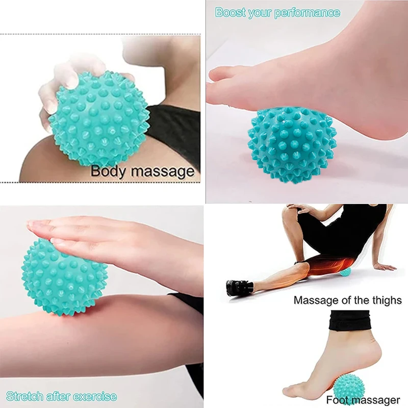 Foot Massage Roller Spiky Massage Balls For Plantar Fasciitis Relief Back Arm Neck Shoulder Leg Circulation Massage Tools