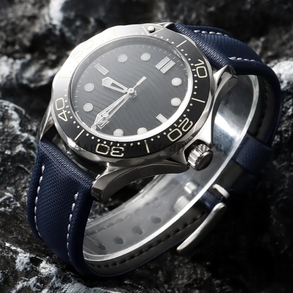 Correa de tela de vela Premium de 18mm, 19mm, 20mm, 21mm, 22mm, para Omega, Rolex, Blancpain, correa de reloj de nailon duradero de liberación rápida