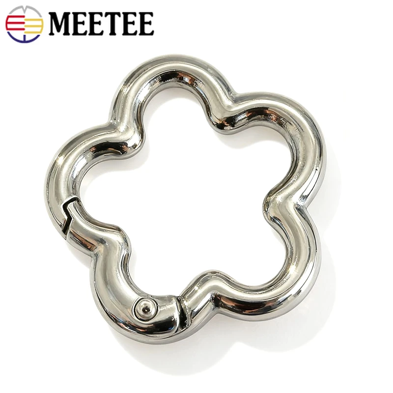 

20-100P 3.5/4mm Bag Strap Metal Ring Buckles Belt Clothes Decor Snap Hook Keychain Openable Loop Hooks DIY Hardware Accessories