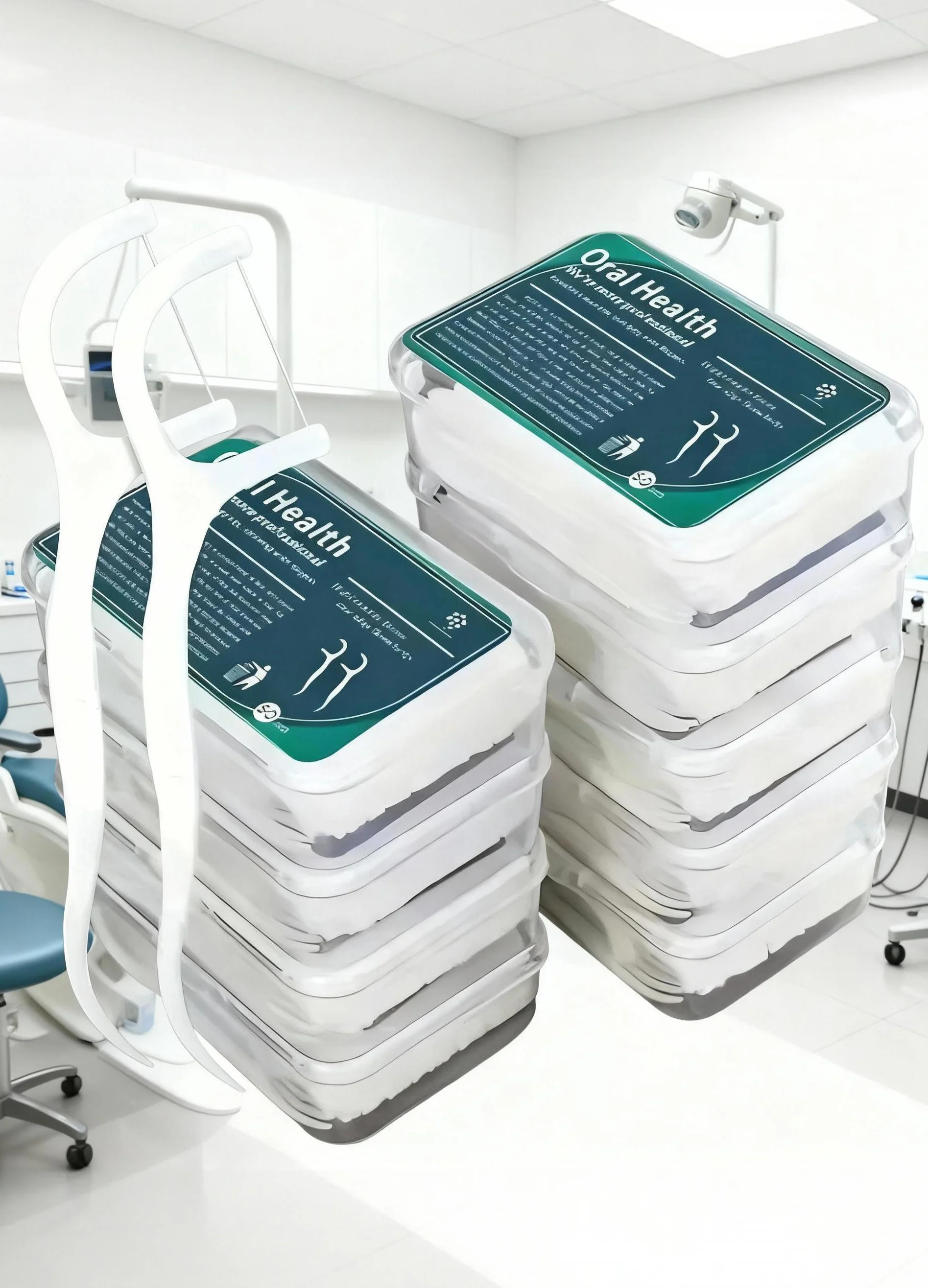 50 шт./кор. зубные нити с ультратонкой плоской нитью, легко удаляют мусор и татар, очищает зубную налет, не набухает и боль