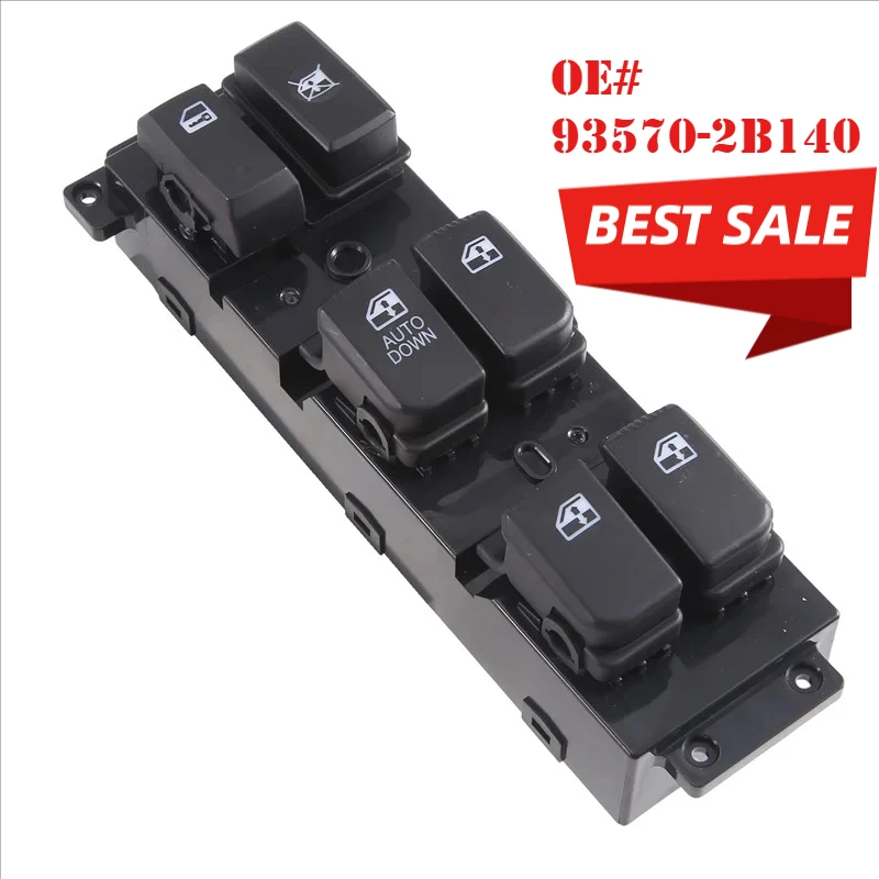 Power Window Switch Glass Lifter Button 93570-2B140 For Hyundai Santa Fe Cm MK2 Parts