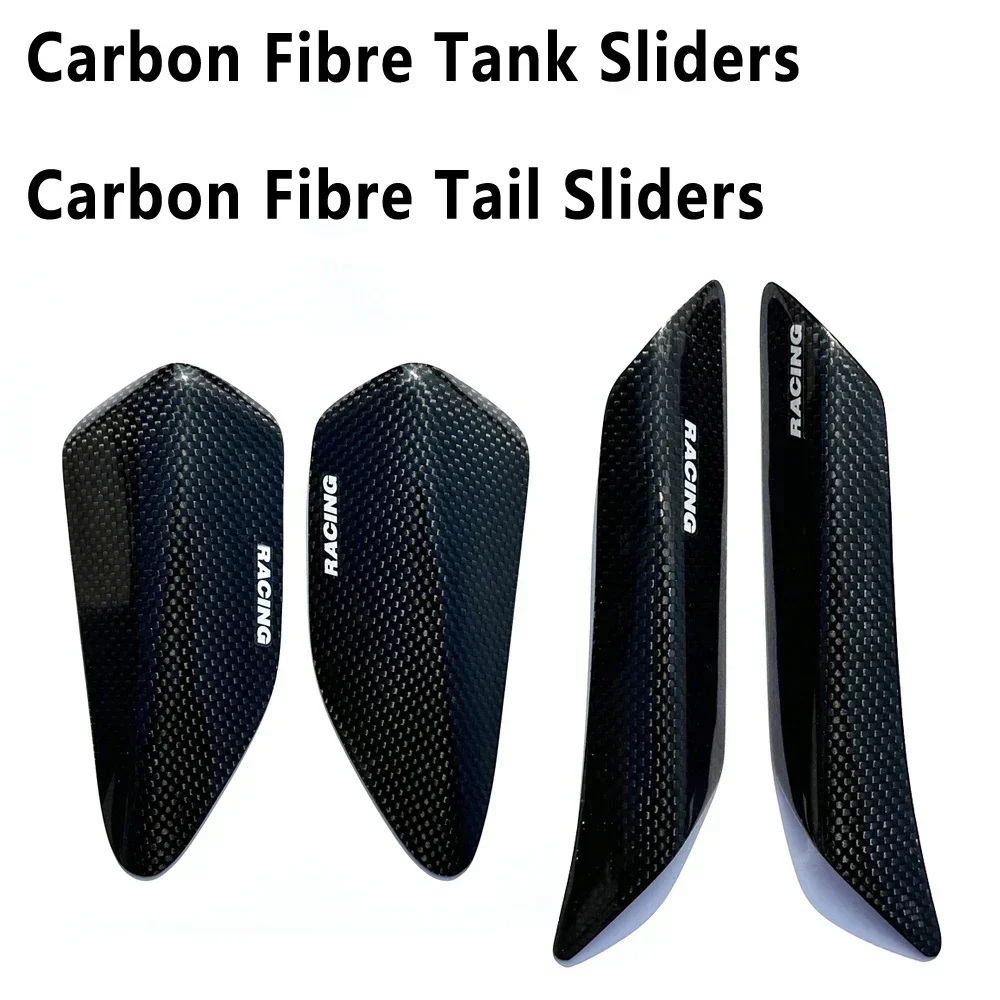 Motorcycle Fuel Tank Protective Cover Carbon Fiber Fuel Tank Slider & Tail protection slip For Yamaha R1 R1M 2015-2023